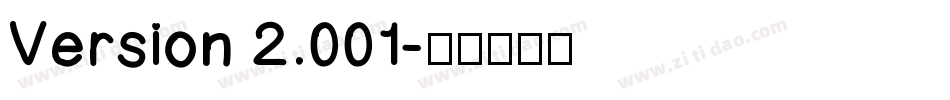 Version 2.001字体转换